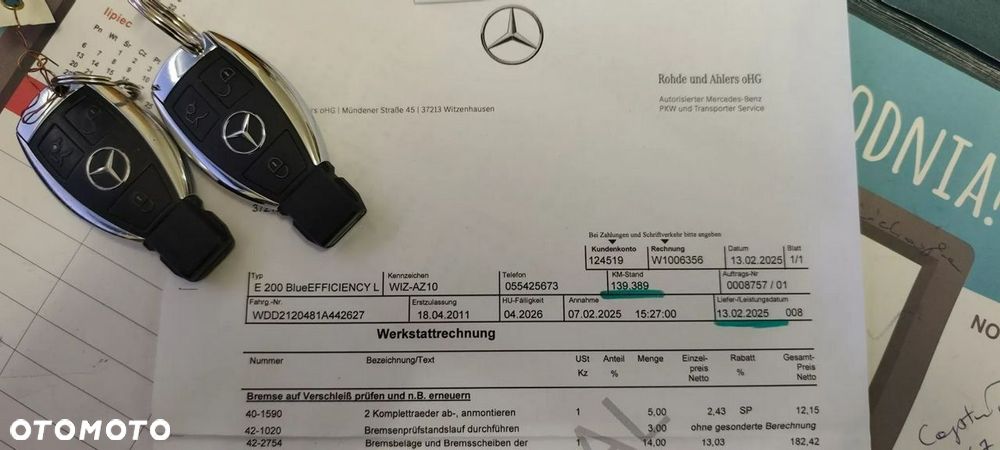 Mercedes-Benz Klasa E 200 BlueEFFICIENCY 7G-TRONIC Elegance - 10