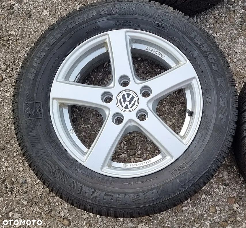 4x koła felgi opony zima Volkswagen Golf Polo Audi Seat Skoda 195/65/15 Semperit Master-Grip 2 195/65R15 5x100 - 2