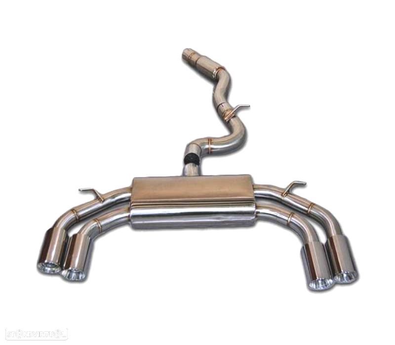 LINHA DE ESCAPE PARA AUDI A3 8V S3 13-CROMADO - 1