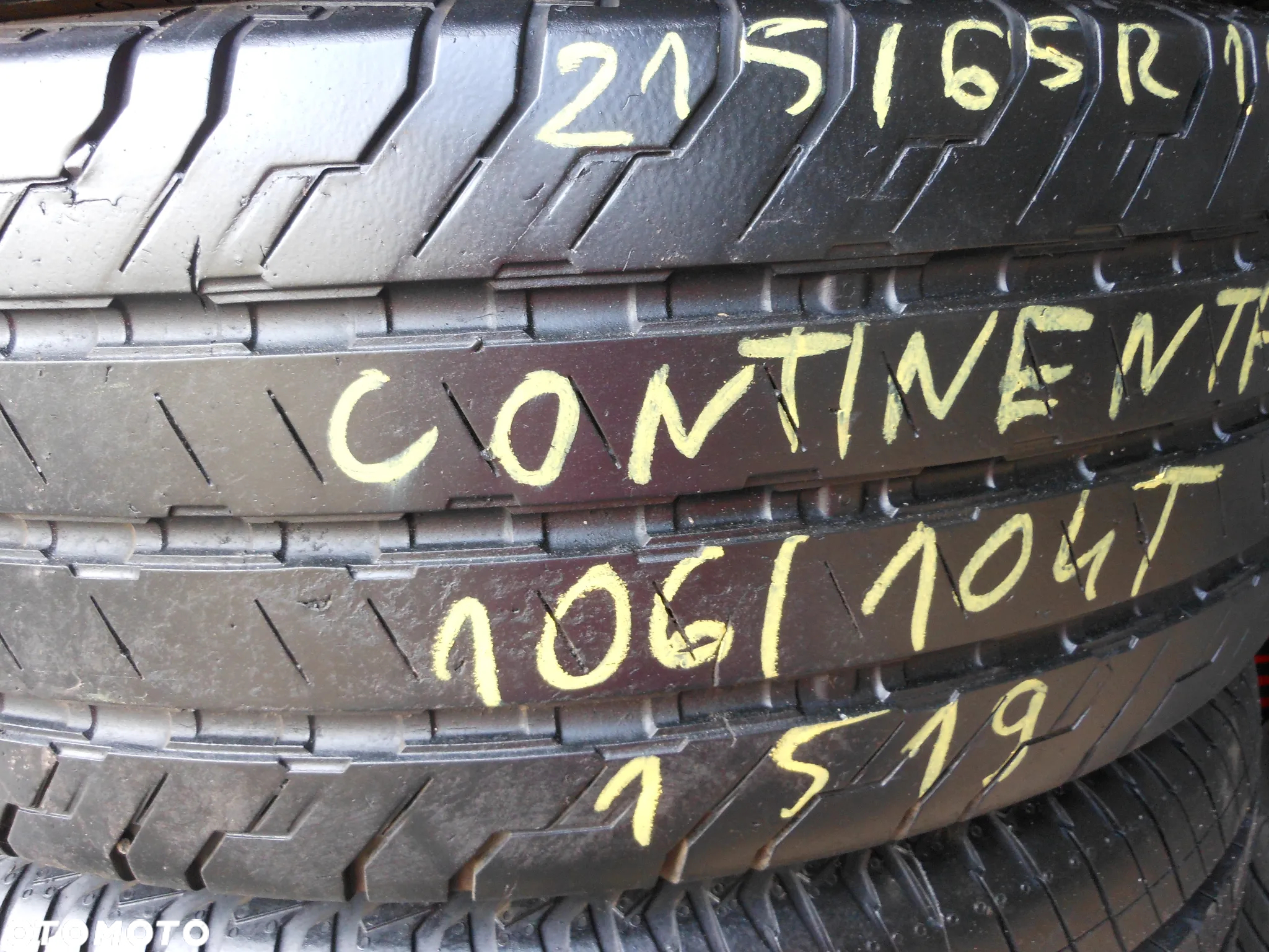 Opona pojedyńcza 215/65r16c continental conti van contact 100 7mm lato - 2