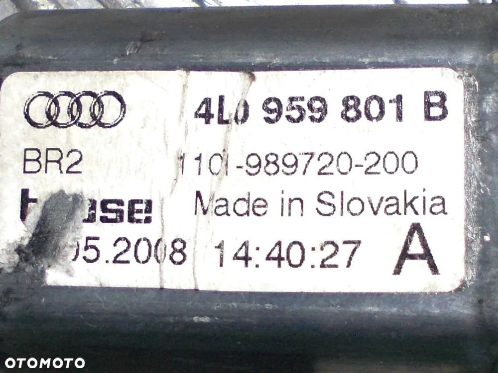 Audi Q7 4L silniczek szyby lewy tył - 6
