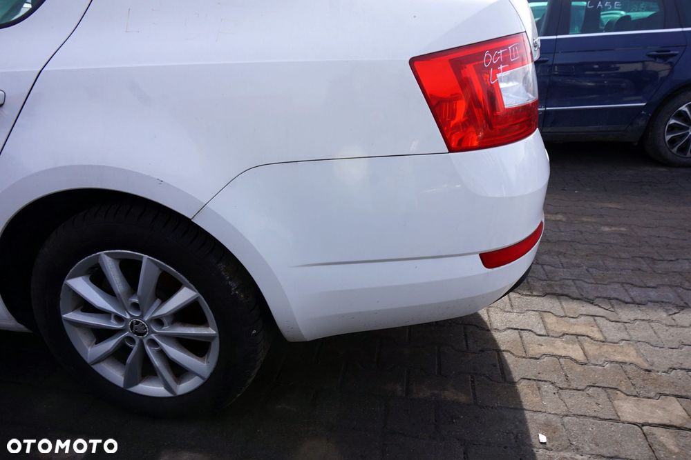 ZDERZAK TYLNY OCTAVIA III 5E3 LB LIFTBACK LF9E  BIAŁY SKODA 2012-2016 - 3