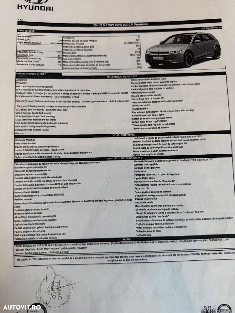 Hyundai IONIQ BEV 77.4 kWh 229 CP 2WD Premium - 12