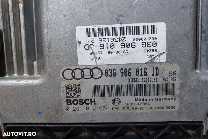 Calculator motor ECU 03G906016JD 0281012654 - 2.0 TDI 03G906016JD 028 - 3