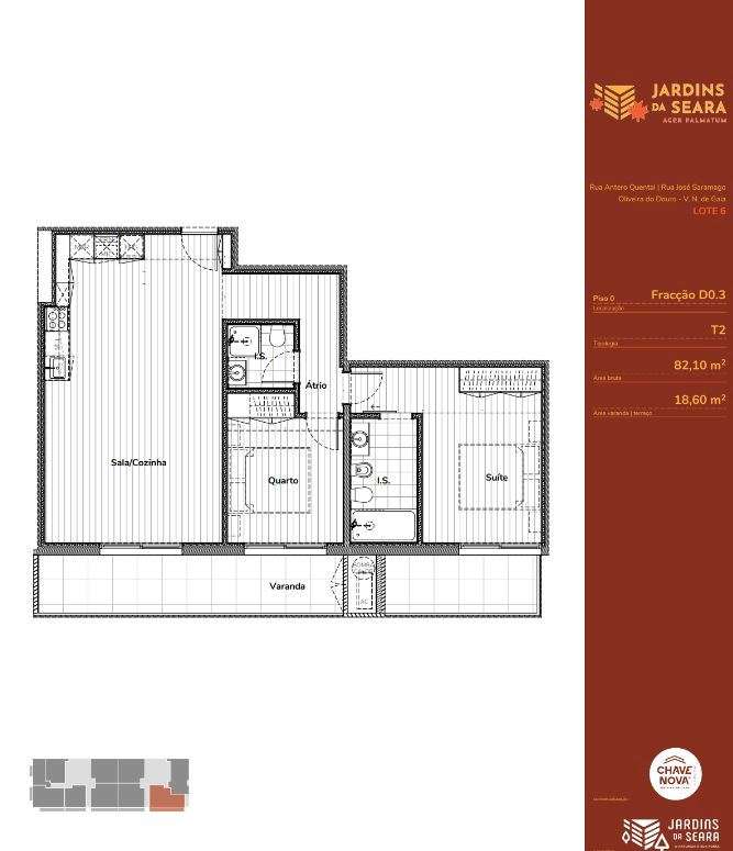 PS - Apartamento T2 Novo - Jardins da Seara - Grande imagem: 2/18