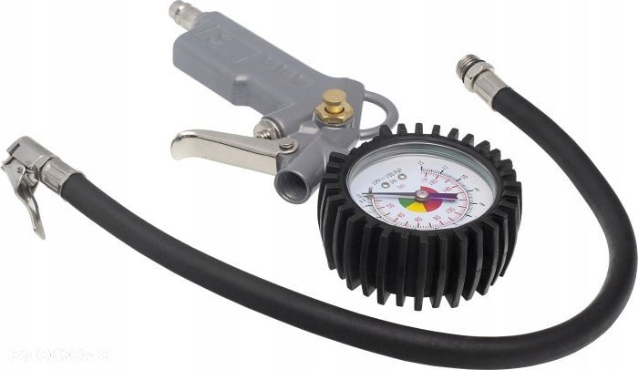 PISTOLET DO POMPOWANIA KÓŁ MANOMETR POMPKA Stalco - 3