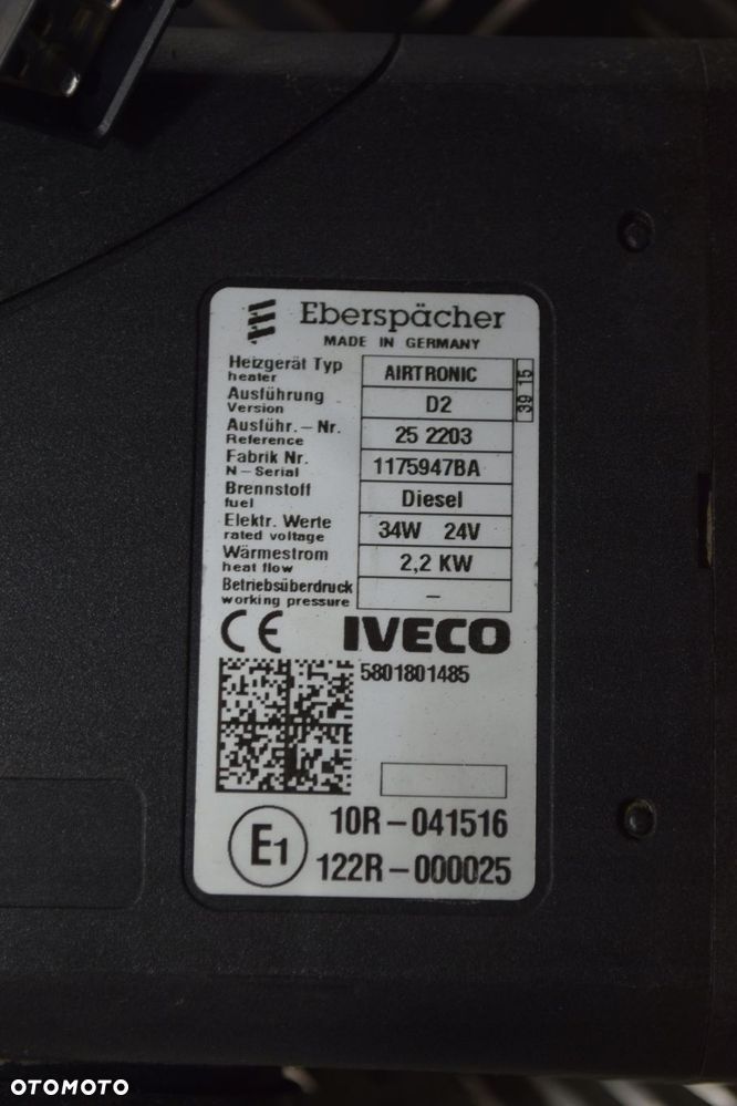 OGRZEWANIE POSTOJOWE EBERSPACHER D4S IVECO STRALIS - 2