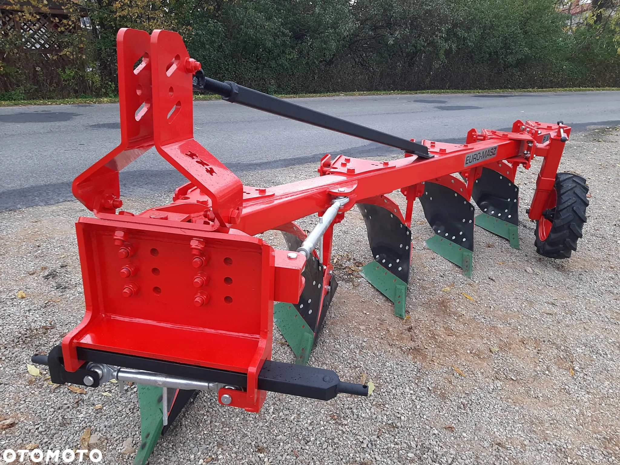 Pług zagonowy jednobelkowy 3/4/5+ skib EURO-MASZ / kverneland 18'' OD RĘKI transport zrywalny/śruba - 4