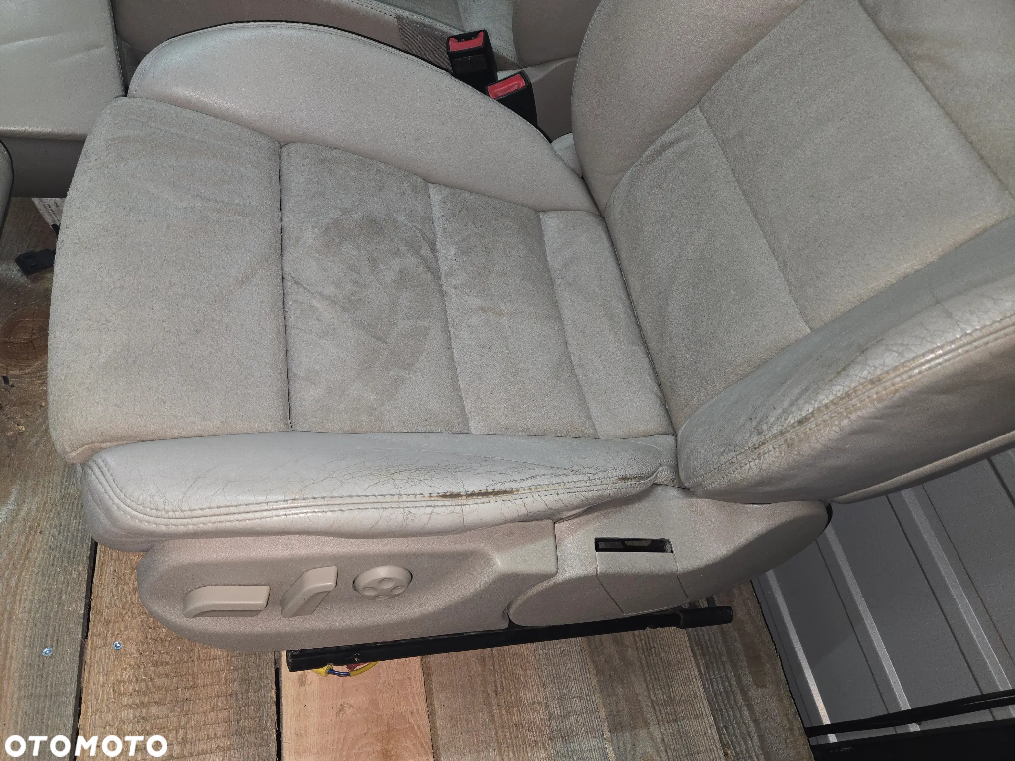 AUDI A6 C6 FOTELE Z KANAPĄ SKÓRA ALKANTARA ELEKTRYKA - 8
