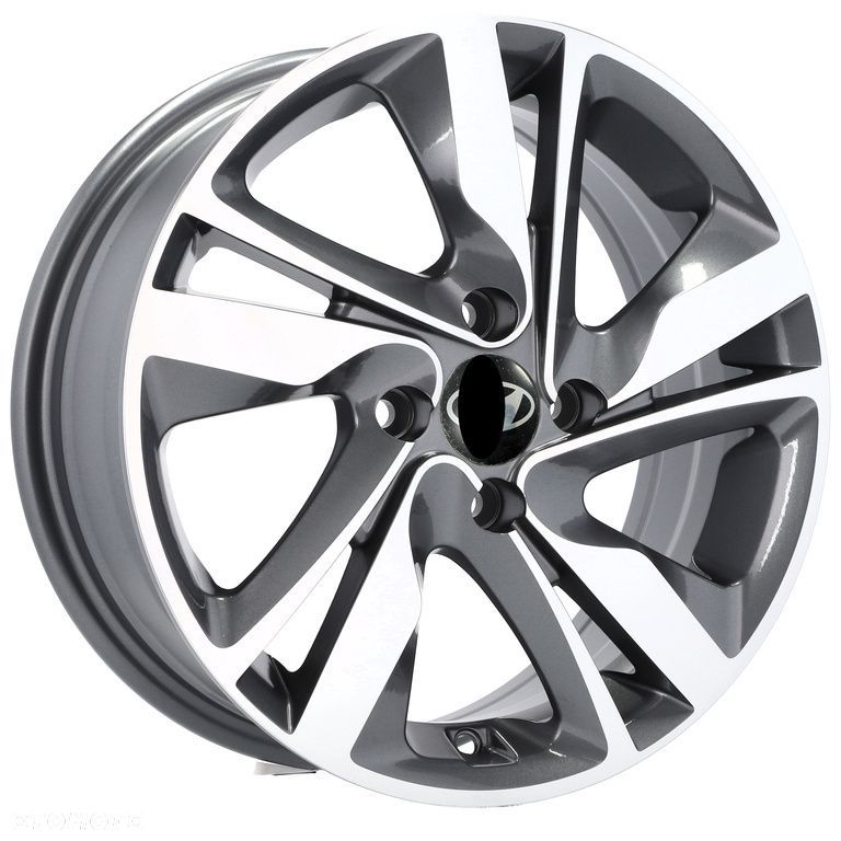 4x Felgi 15 4x100 m.in. do HYUNDAI Accent Bayon Getz i10 i20 KIA Picanto RIO Stonic - BK813 - 3
