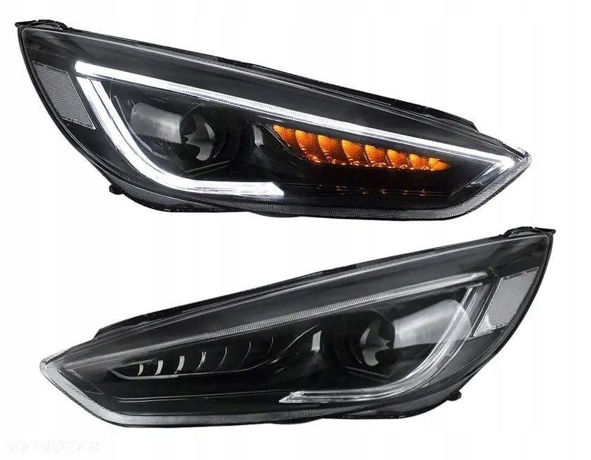 Reflektor Lampa kpl Vland Dayline LED Neon Tuning Ford Focus III mk3 Lift - 3