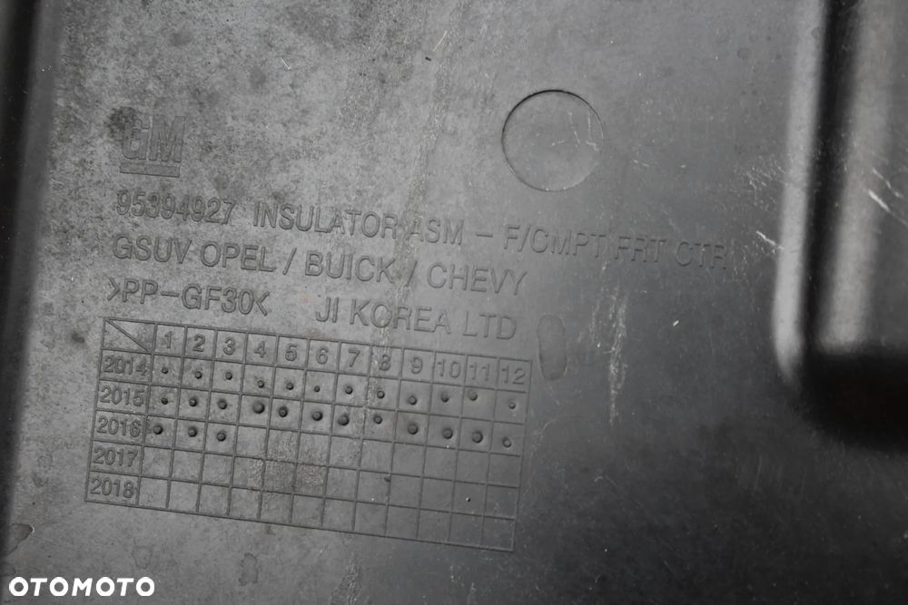 OSŁONA DOLNA PŁYTA SILNIKA OPEL MOKKA DIESEL KOMPLETNA 95394927 94786462 - 13