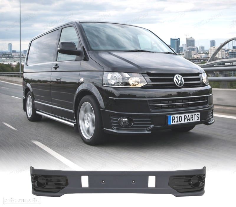 SPOILER FRONTAL PARA VOLKSWAGEN VW TRANSPORTER T5 10-15 SPORTLINE ABS - 1
