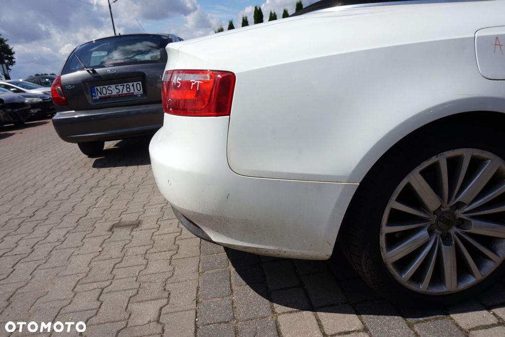 ZDERZAK TYLNY A5 I 8T CABRIO LY9C  BIAŁY AUDI 2007-2016 - 3