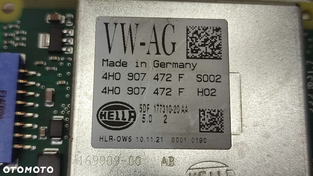 VW TOUAREG 7P AUDI 10-18R MODUL LAMPY LED PRZETWORNICA HELLA 4H0907472F 4H0907472 F - 4