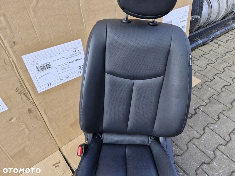 NISSAN LEAF I 1 FOTEL KIEROWCY LEWY PRZÓD PRZEDNI SKÓRA UK - 6