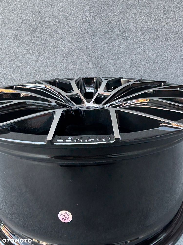 NOWE alufelgi M pakiet 5x112 18 felgi 8j ET35 BMW seria 3 G20 G22 G30 G31 F44 G22 G23 G32 F39 G60 G01 X1 F48 G42 X2 U06 Active Tourer Z4 G29 xDrive Styling 930 czarne polerowane jak Japan Racing Carbonado Rubin - 8