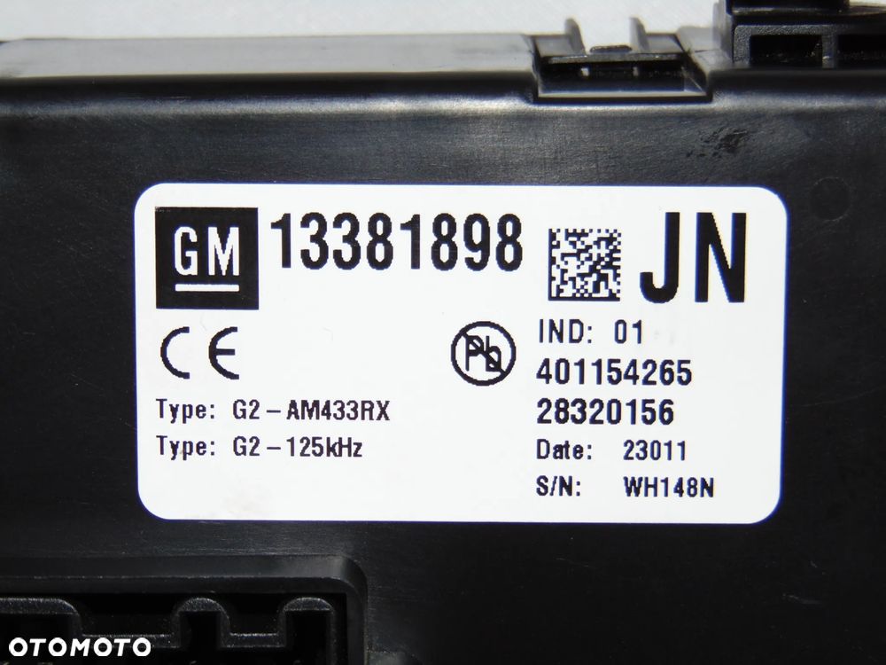 Moduł sterownik komfortu skrzynka bezpieczników 13381898 JN Opel Meriva B II 10-17r - 2