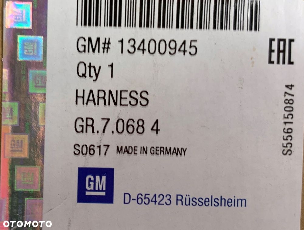 PEUGEOT OPEL CITROEN WIĄZKA HAKA 13400945 - 7