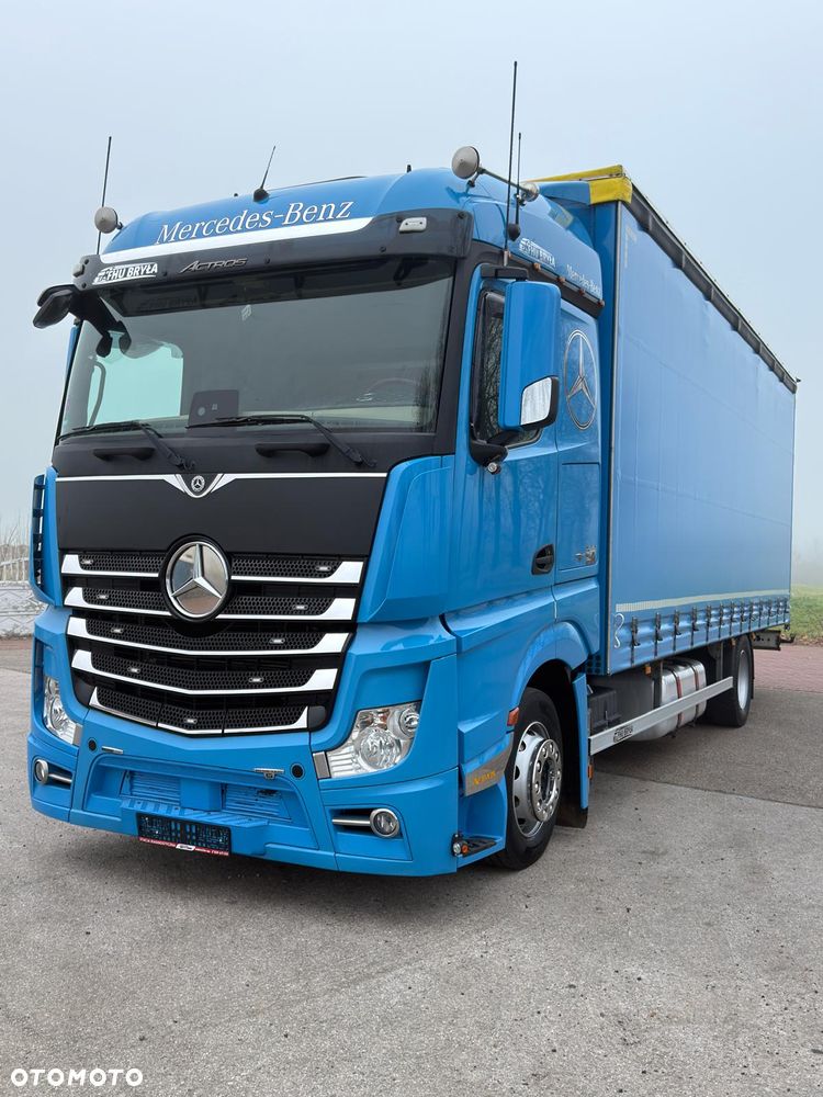 Mercedes-Benz ACTROS 1833 / FIRANKA/ WINDA / NOWY TACHOGRAF G2V2 / NOWE OPONY / 19PALET / 8TON ŁADOWNOŚCI / AUTOMAT / DUŻY SILNIK  / SYPIALKA / SERWISOWANY / 2018 / JAK NOWY  / - 2