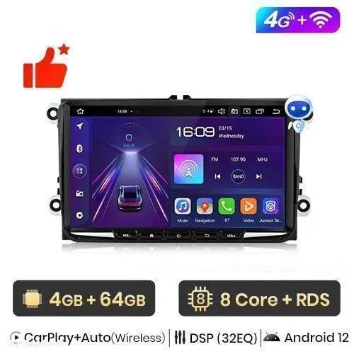 Radio Nawigacja Volkswagen Vw Passat B6 B7 CC Tiguan Golf Polo 4GB 64G - 2