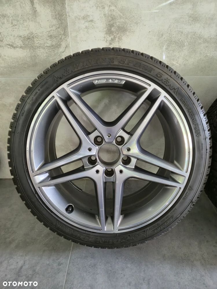 Felgi Koła Mercedes-Benz AMG RONAL 8x18 ET45 A2044019402 opony DUNLOP WinterSport 5 235/40/18 - 5