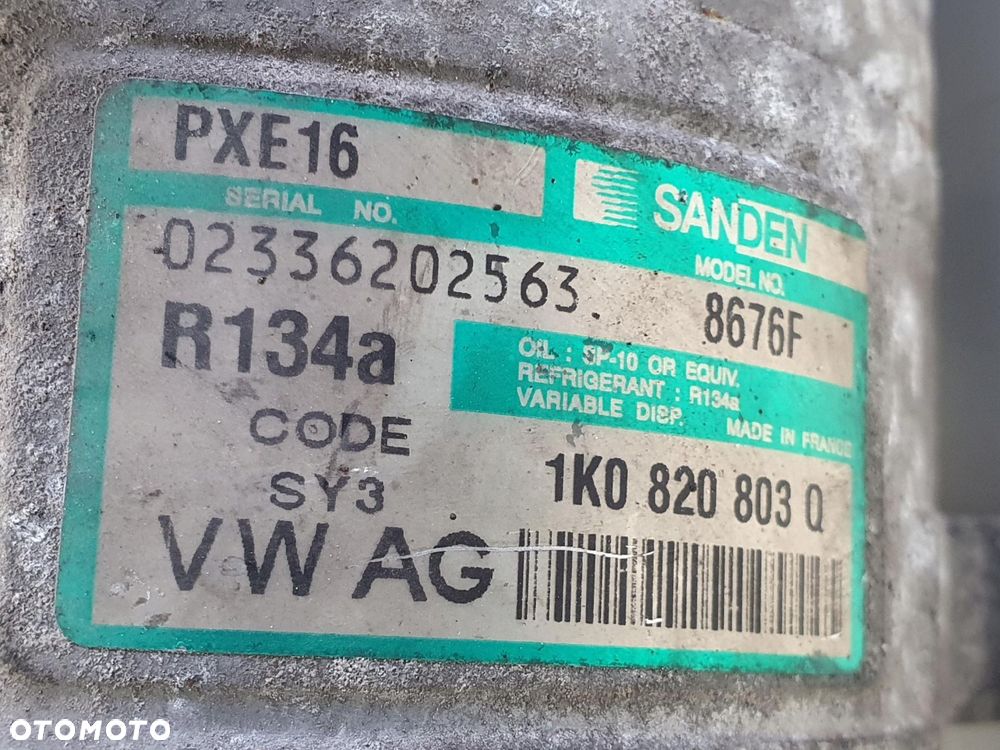 SPRĘŻARKA KLIMATYZACJI VW Touran 1.9 TDI _ pompa 1K0820803Q - 2