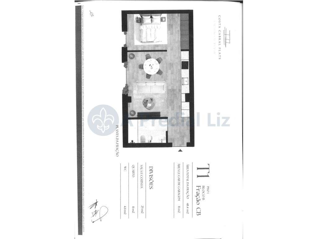 Apartamento T1 - Costa Cabral - Grande imagem: 3/3