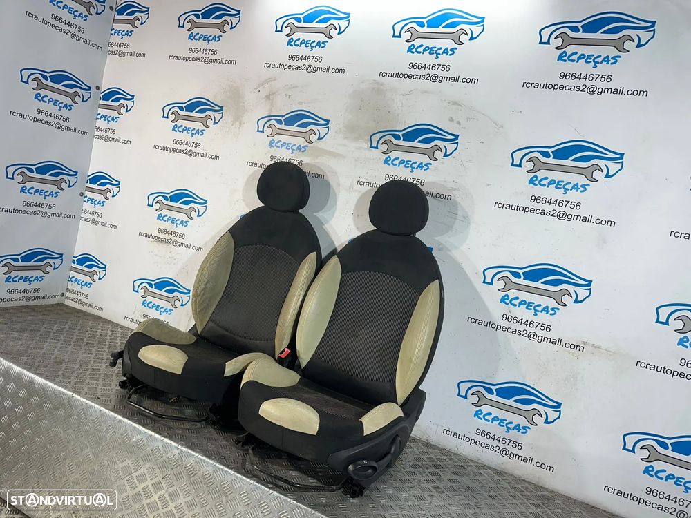.Conjunto Bancos Pele Perfurada Mini Cooper S One D R55 Clubman R56 2006 - 2013 - 10