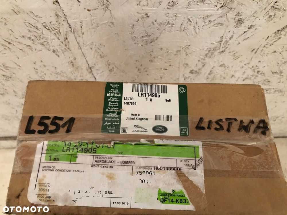 RANGE ROVER EVOQUE L551 LISTWA ZAŚLEPKA ZDERZAKA - 6