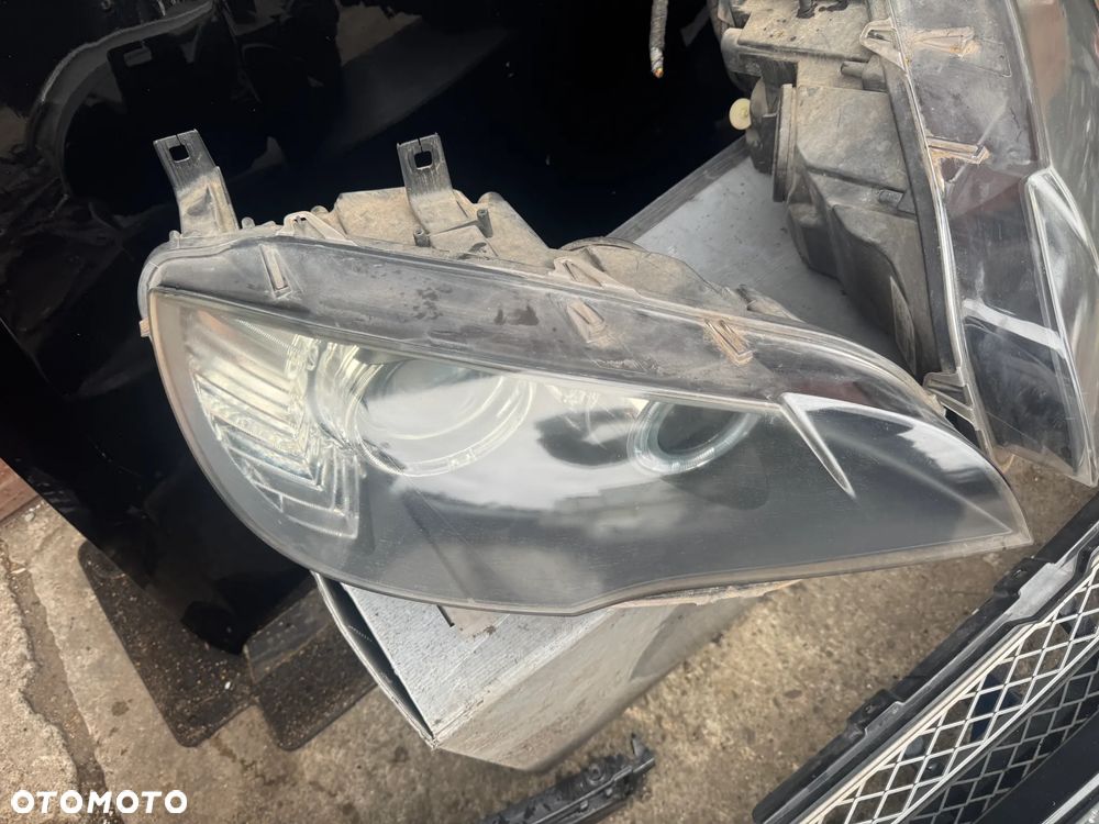 Przód kompletny BMW X6 E71 3.0d PDC xenon ring czarny 475/9 maska zderzak błotnik lampa chłodniceOE - 5