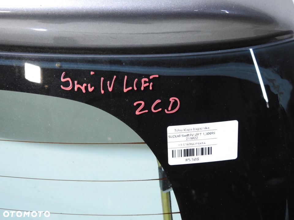 KLAPA TYLNA SZYBA ZCD SUZUKI SWIFT IV LIFT - 10