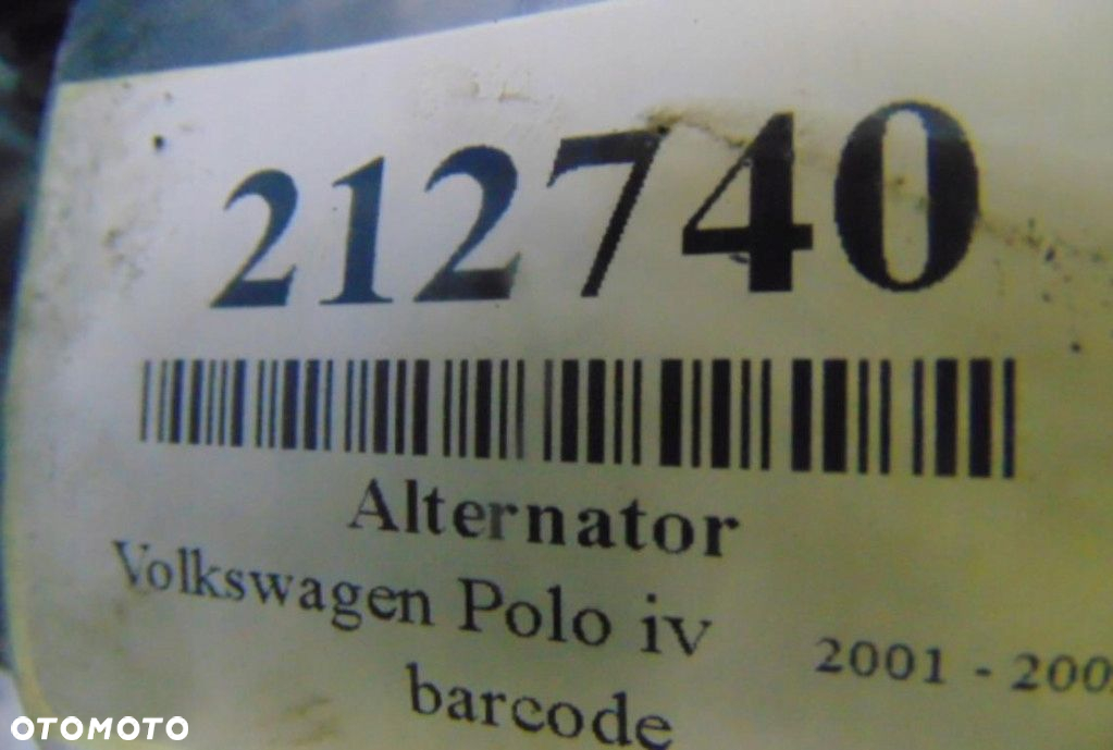 VOLKSWAGEN POLO IV 1.4MPI ALTERNATOR - 6