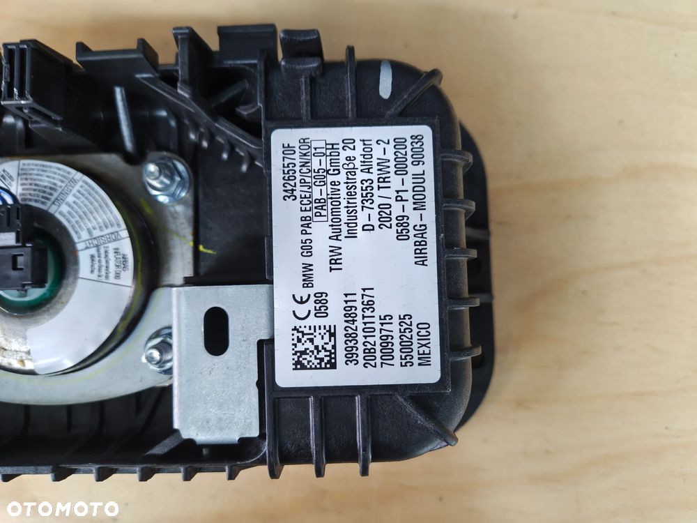 BMW X5 G05  poduszka powietrzna airbag kierowcy  34265570F - 4