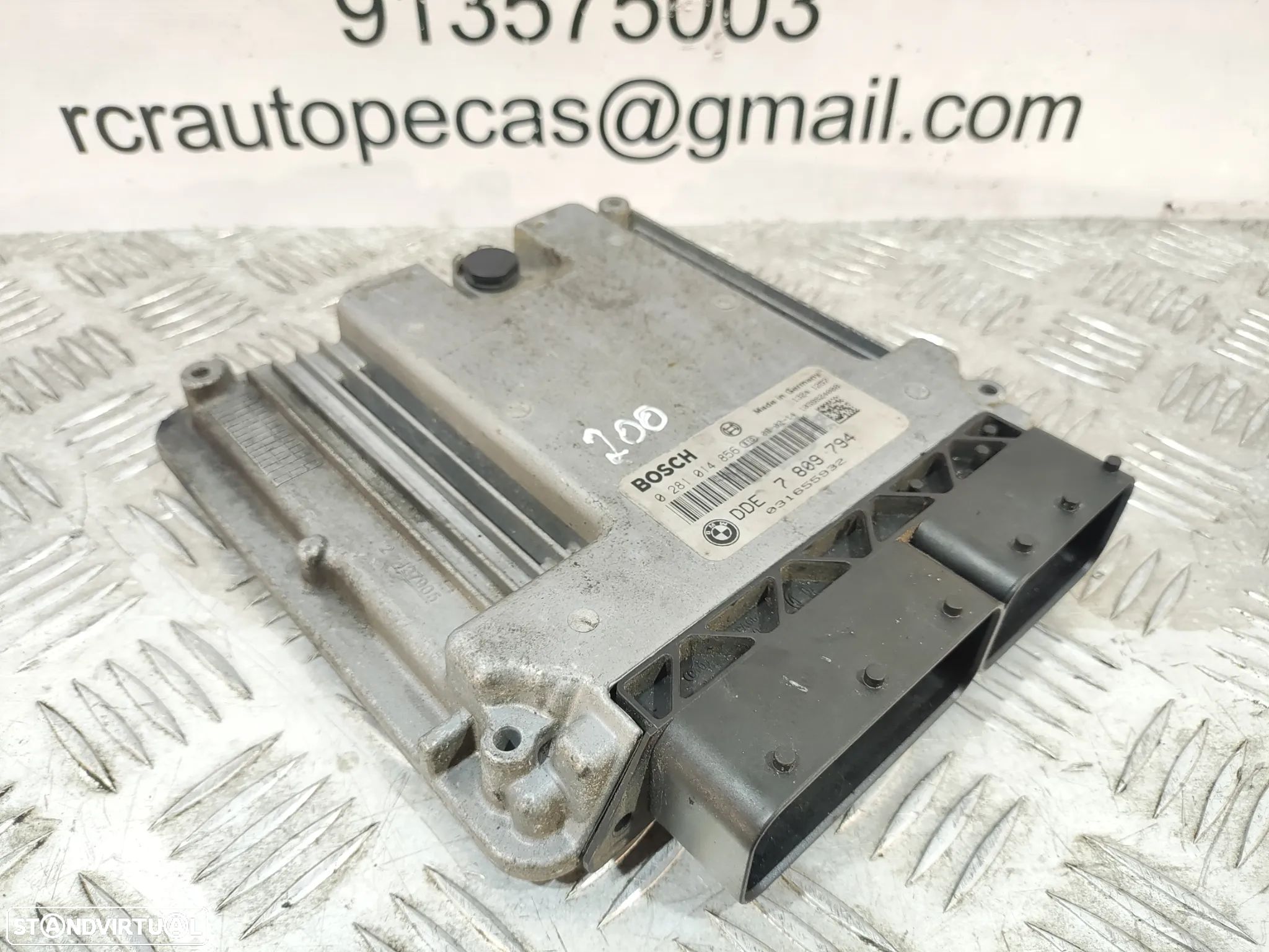 CENTRALINA ECU MOTOR MINI COOPER R55 CLUBMAN 1.6D 109CV 9HZ DDE7809794 R56 BOSCH 0281014856 - 1