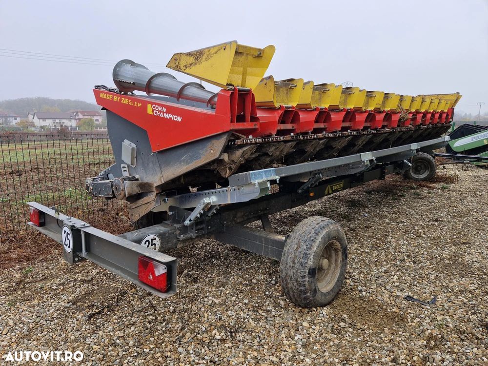 Ziegler ZIEGLER 12s CORN CHAMPION  Header porumb si ZIEGLER SWW 2wt Carucior transport - 1
