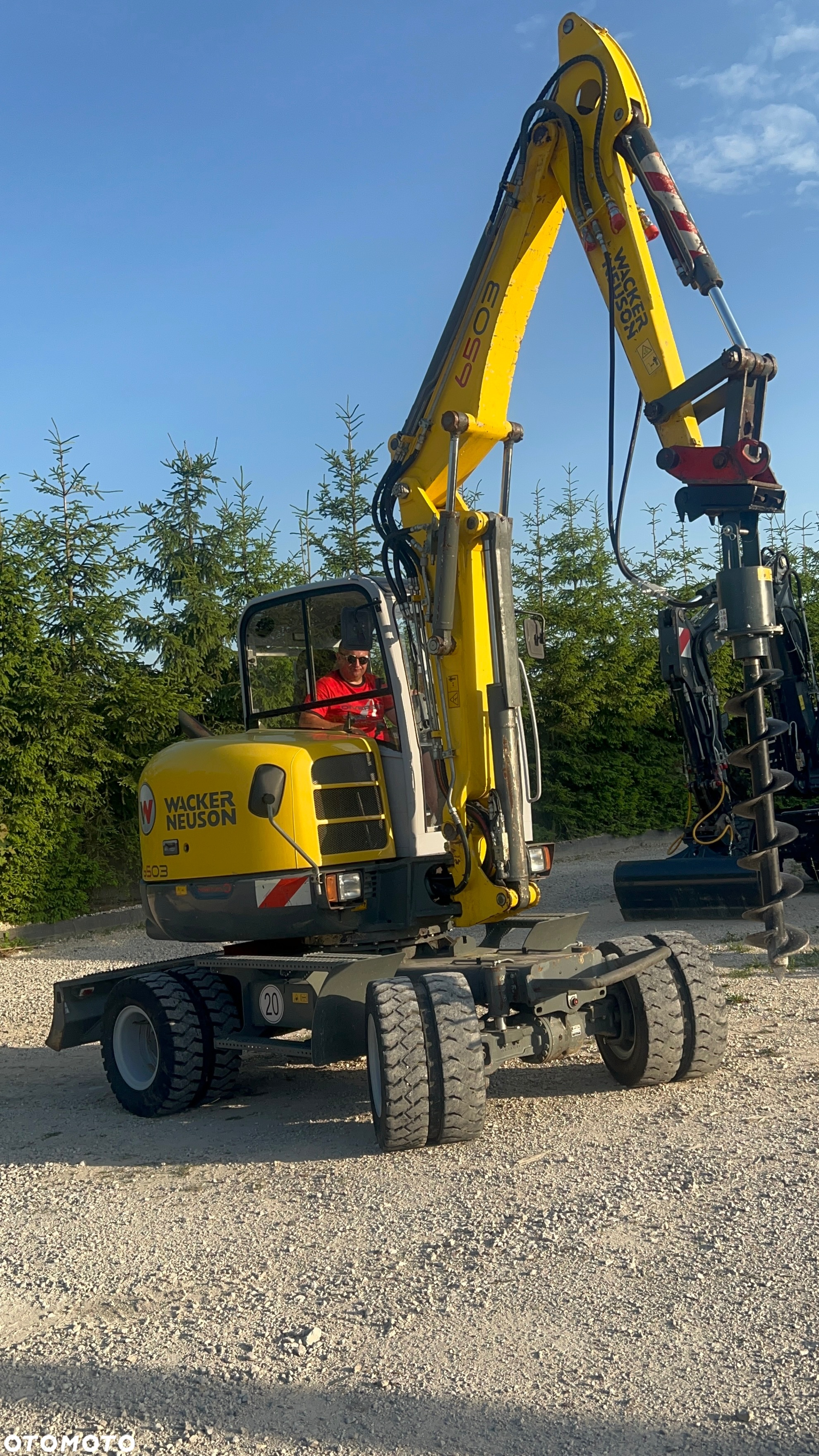 Wacker Neuson Mini KOPARKA KOŁOWA WACKER NEUSON 6503 WD 5,8t Długie ramie 3xłamane Dodatkowa hydraulika SZYBKA SKRĘTNA 2x łyżki Wiertnica skarpowa hydrauliczna Yanmar 2009r 3060mth - 5