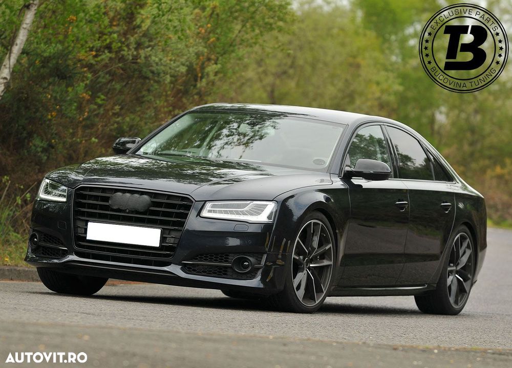 Pachet Exterior compatibil cu Audi A8 D4 Facelift S8 Design - 22