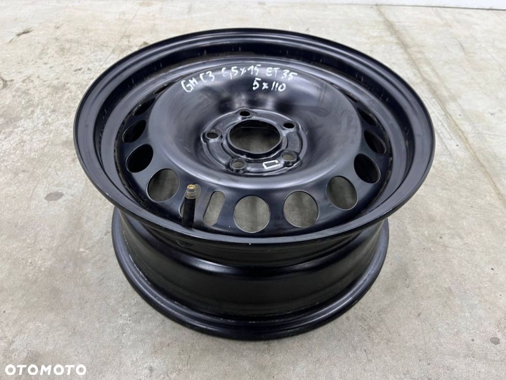 Felga Opel Astra H G Vectra Zafira Meriva B 6,5jx15 5x110 ET35 felga stalowa 15 cali 2150168 - 3