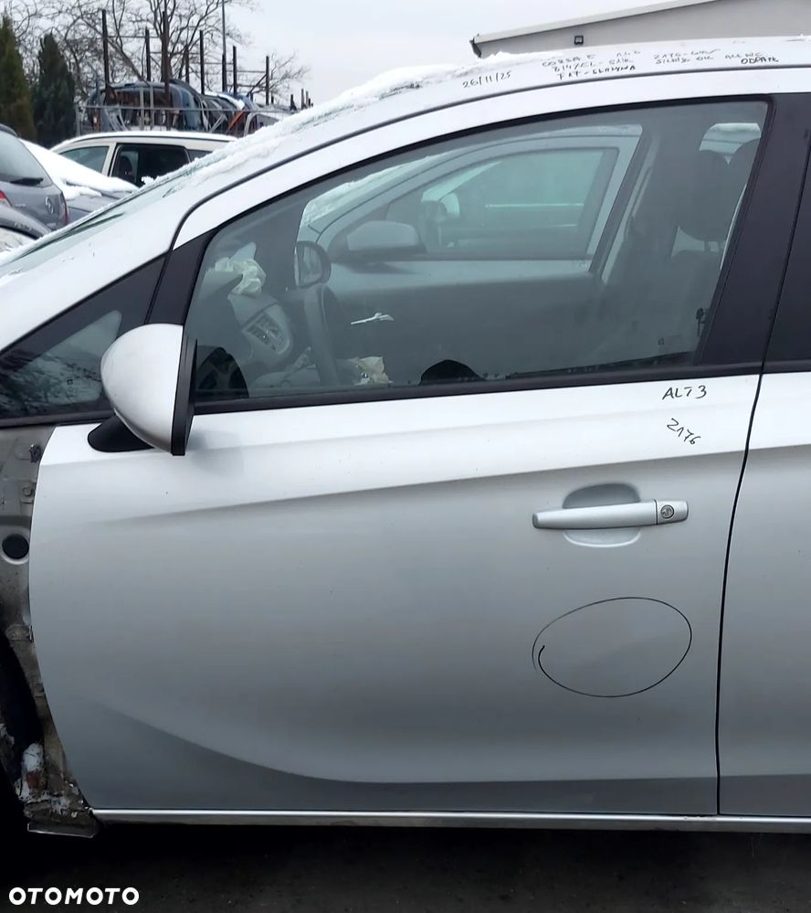Opel Corsa E Drzwi Przód Przednie Lewe Kolor Z176 - 1
