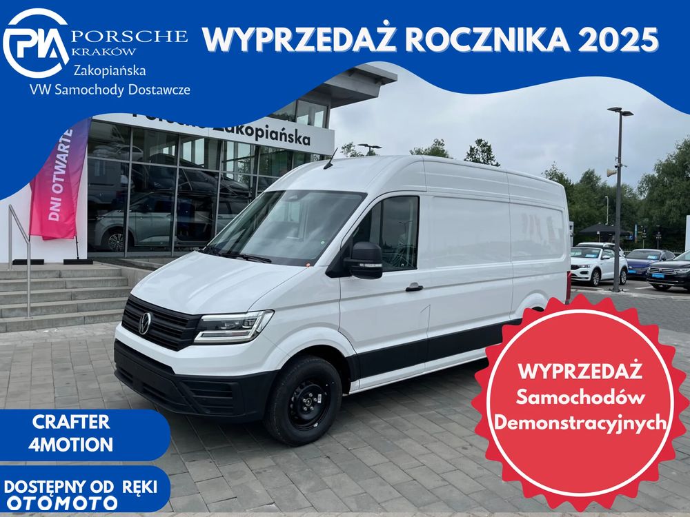Volkswagen Crafter Crafter 35 Furgon, silnik: 2,0 l  130 kW, skrzynia biegów: napęd 4MOTION, automatyczna 8-biegowa rozstaw osi: 3640 mm - 1
