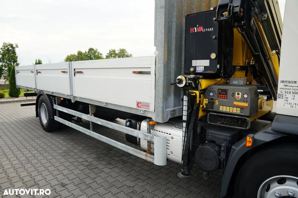 DAF LF 250 / 4X2 / LIVRARE - 7.3 + HDS HYVA HB 150X -E3 / RADIOCOMANDĂ / ROTATOARE / MAX. CAPACITATE DE RIDICARE: 5200 KG / EURO 6 - 19