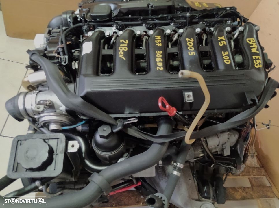 Motor Bmw X5 3.0D 218cv M57 bloco ferro 306D2  caixa velocidades 6HP26X 4x4 - 9