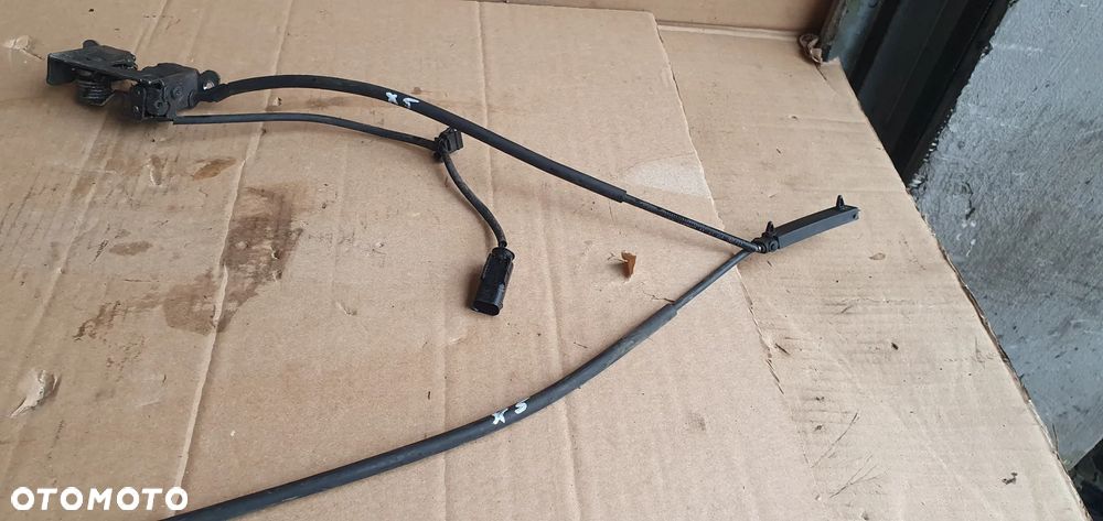 Zamek rygiel maski przód prawy lewy komplet linka BMW X5 E70 7164456 - 6