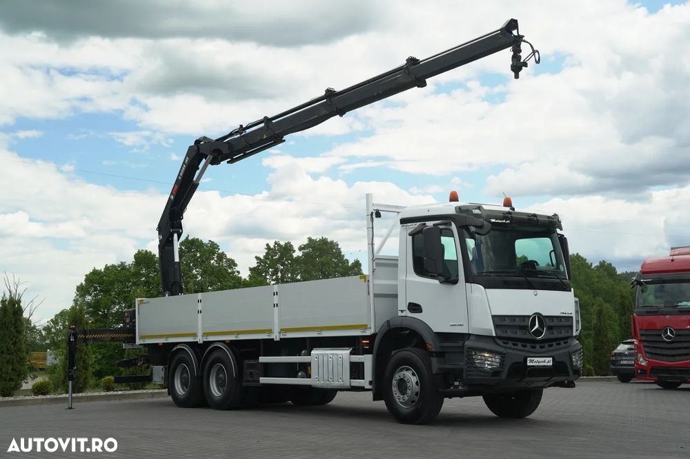 Mercedes-Benz AROCS 2636 / 6x4 / 7.6 M LIVRARE + HIAB 188 B-3 HDS / PODEA RESISTENTĂ / RADIOCOMANDĂ / ROTATOARE / EURO 6 - 7