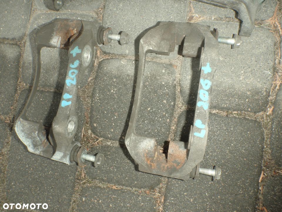 zacisk jarzmo hamulcowe tarcza klocki peugeot 206 206+ 206cc 207 306 oryginal jak nowy - 15