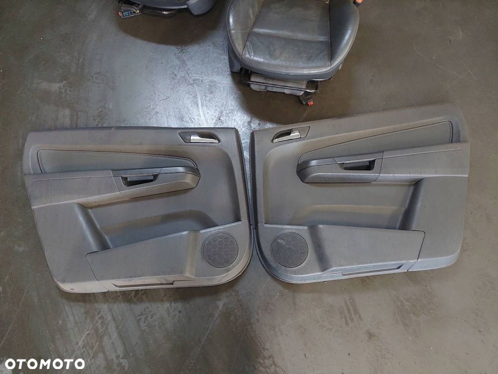 FOTELE KOMPLET LEWY PRAWY KANAPA TYŁ + BOCZKI OPEL ZAFIRA B SKÓRA - 2