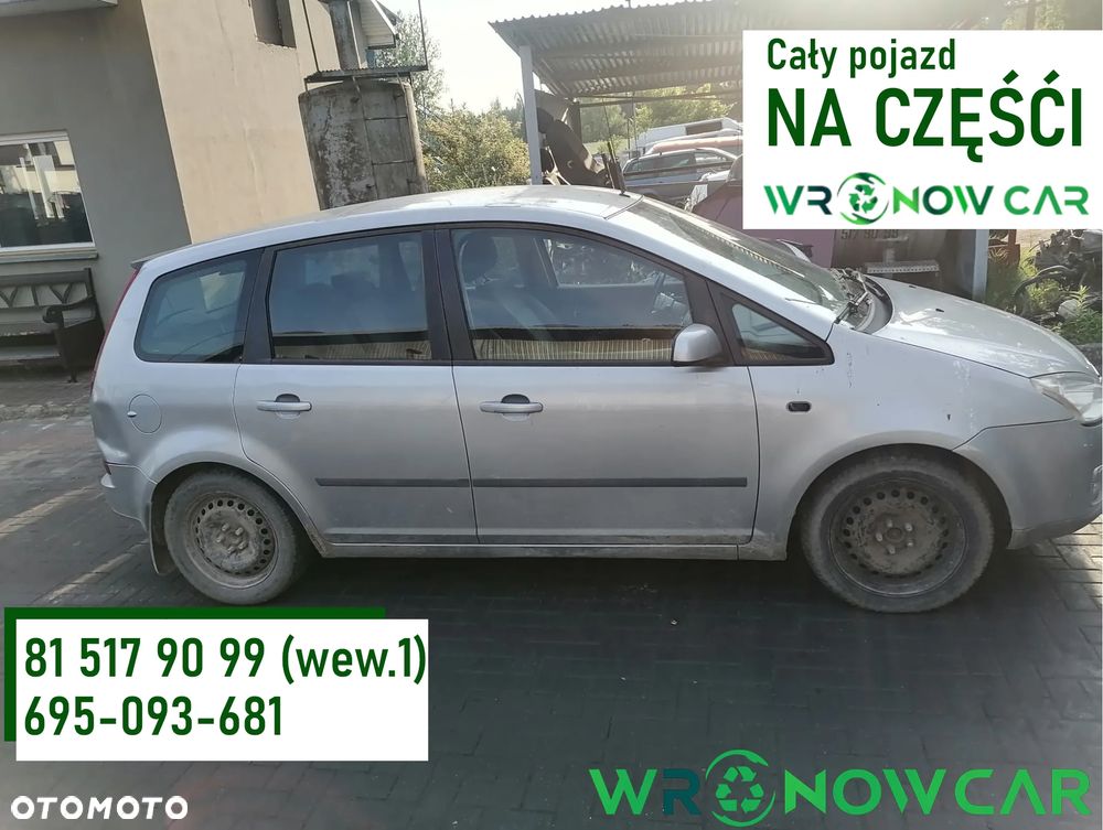 Ford Focus C-Max mk.1 (03-07r.) 2.0 TDCI 136KM. Silnik  C20DD0X Skrzynia CMMT6 lakier D2 – Machine Silver (metalic).Cały na części.GWARANCJA !!! Przód Tył Zestaw Komplet Drzwi Klapa Zderzak Błotnik Maska Grill Atrapa Szyba Pas Lampa Lusterko Boczki Fotel Kanapa Kokpit Deska Rozdzielcza Przełącznik Włącznik Sterownik Przewody Wiązka Instalacja Moduł Komputer Czujnik Listwa Pompa Alternator Wtryski Głowica Rozrusznik Kompresor Sprzęgło Dwumas Silnik Skrzynia ABS Klimatyzacji Paliwa Wspomagania Kolektor Turbina Przepustnica Zawór Chłodnica Koło Hak Belka Sanki Zawieszenie Mcpherson Półoś Amortyzator Wydech Tłumik Zacisk Most - 1