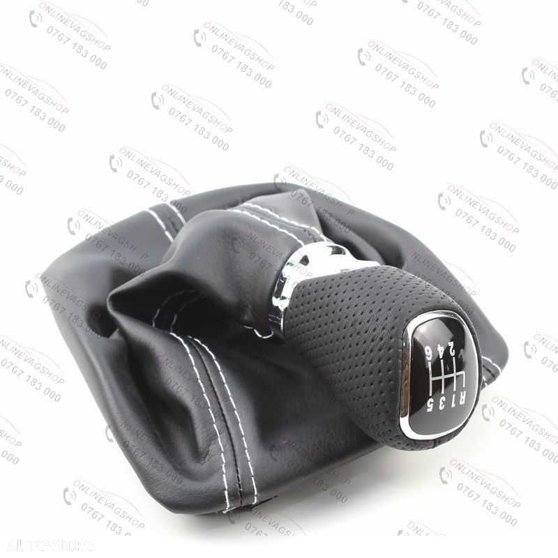 Nuca piele perforata 4x4 Skoda Octavia 2 , Skoda Yeti + manson schimbator - 10