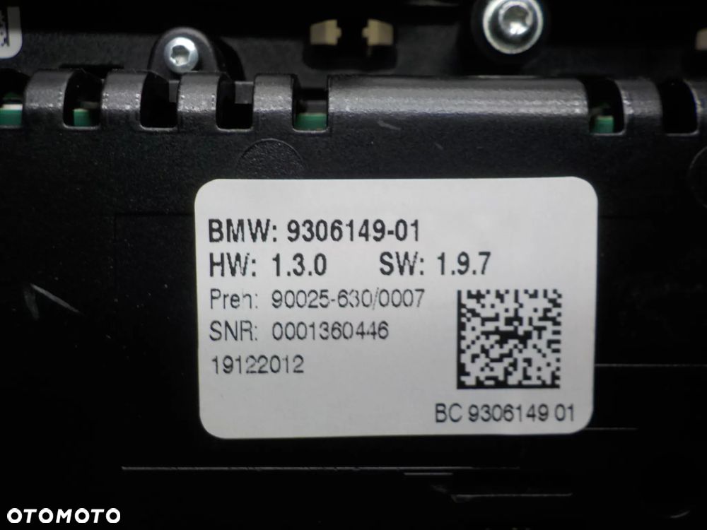 BMW SERIA 5 F10 PANEL STEROWANIA RADIA KLIMATYZACJI  9306149 - 3